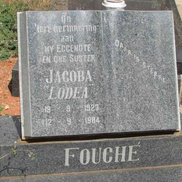 FOUCHE Jacoba 1923-1984