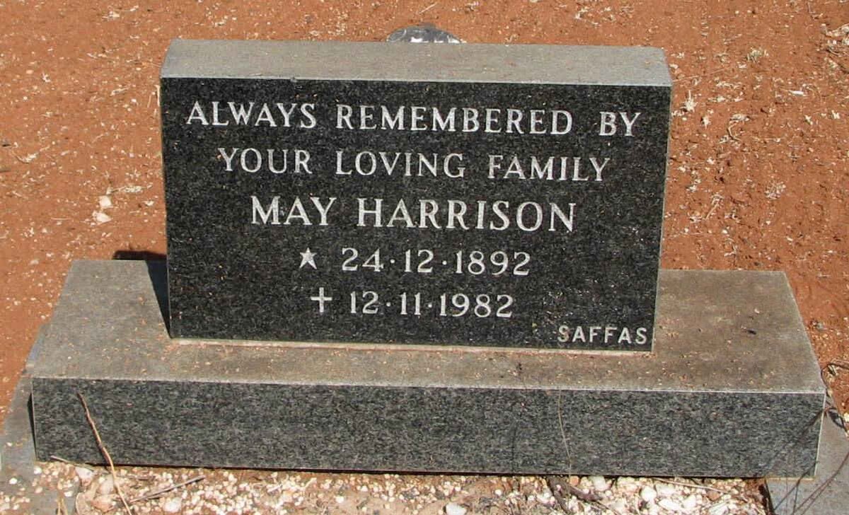 HARRISON May 1892-1982