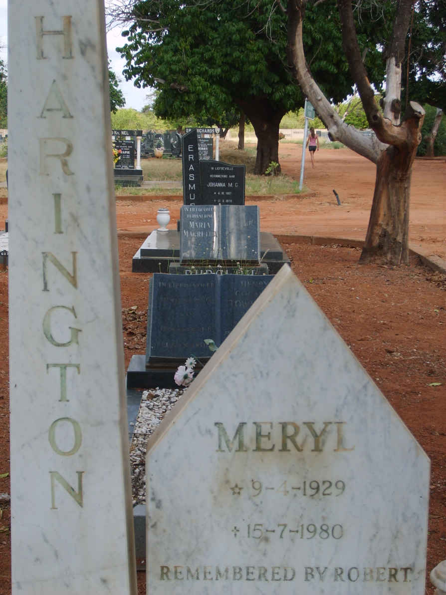 HARINGTON Meryl 1929-1980