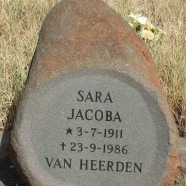 HEERDEN Sara Jacoba, van 1911-1986