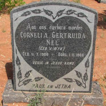 NEL Cornelia Gertruida nee VAN WYK 1906-1966