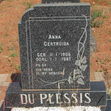 PLESSIS Anna Gertruida, du 1906-1987