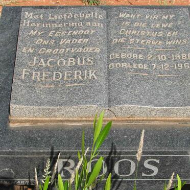 ROOS Jacobus Frederik 1888-1963