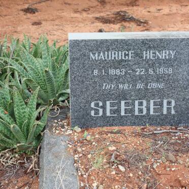 SEEBER Maurice Henry 1883-1958