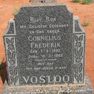 VOSLOO Cornelius Frederik 1893-1962