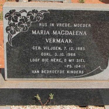 VERMAAK Maria Magdalena nee VILJOEN 1885-1968