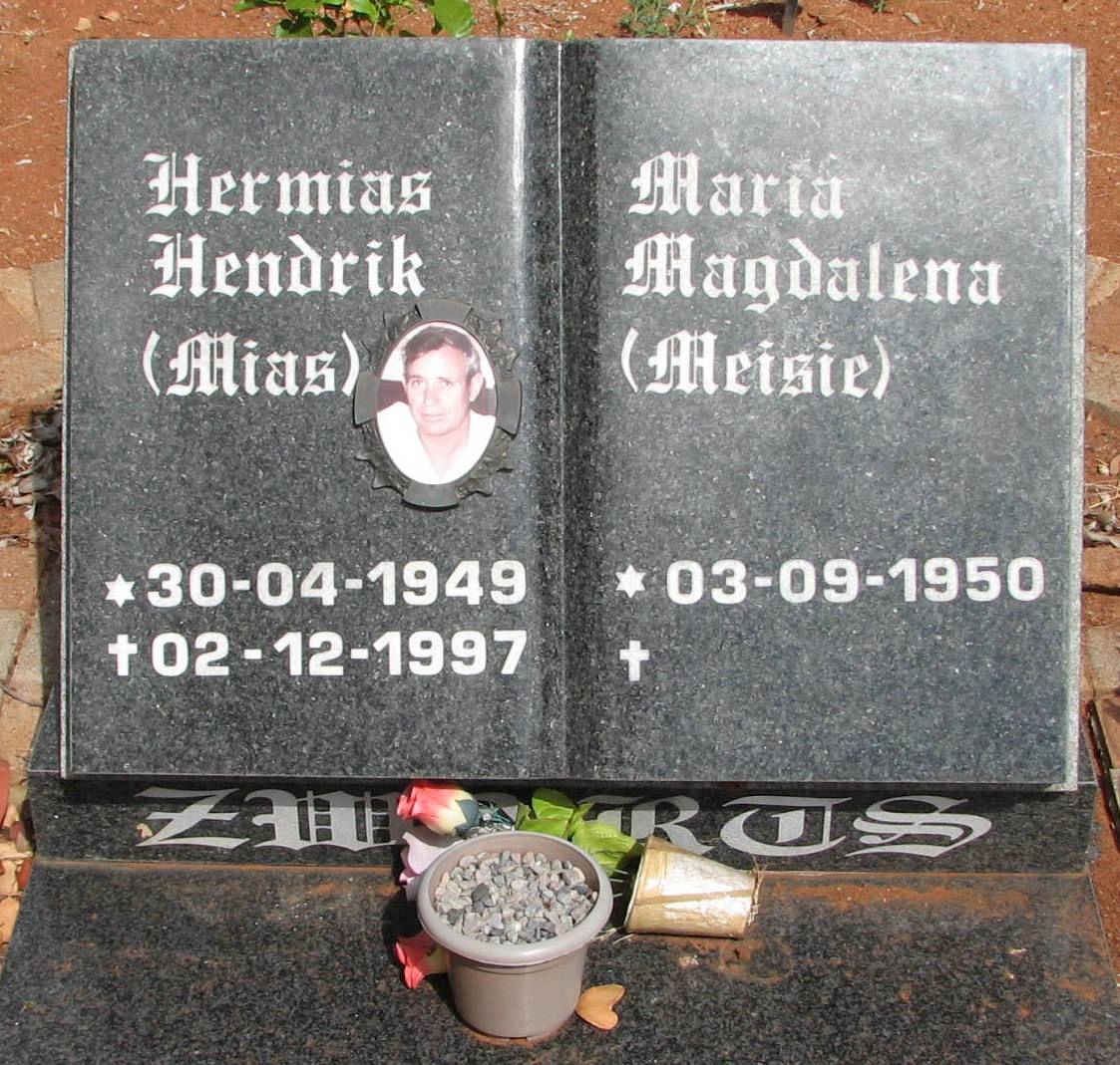 ZWARTS Hermias Hendrik 1949-1997 &amp; Maria Magdalena 1950-