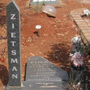 ZIETSMAN Tina 1922-1990