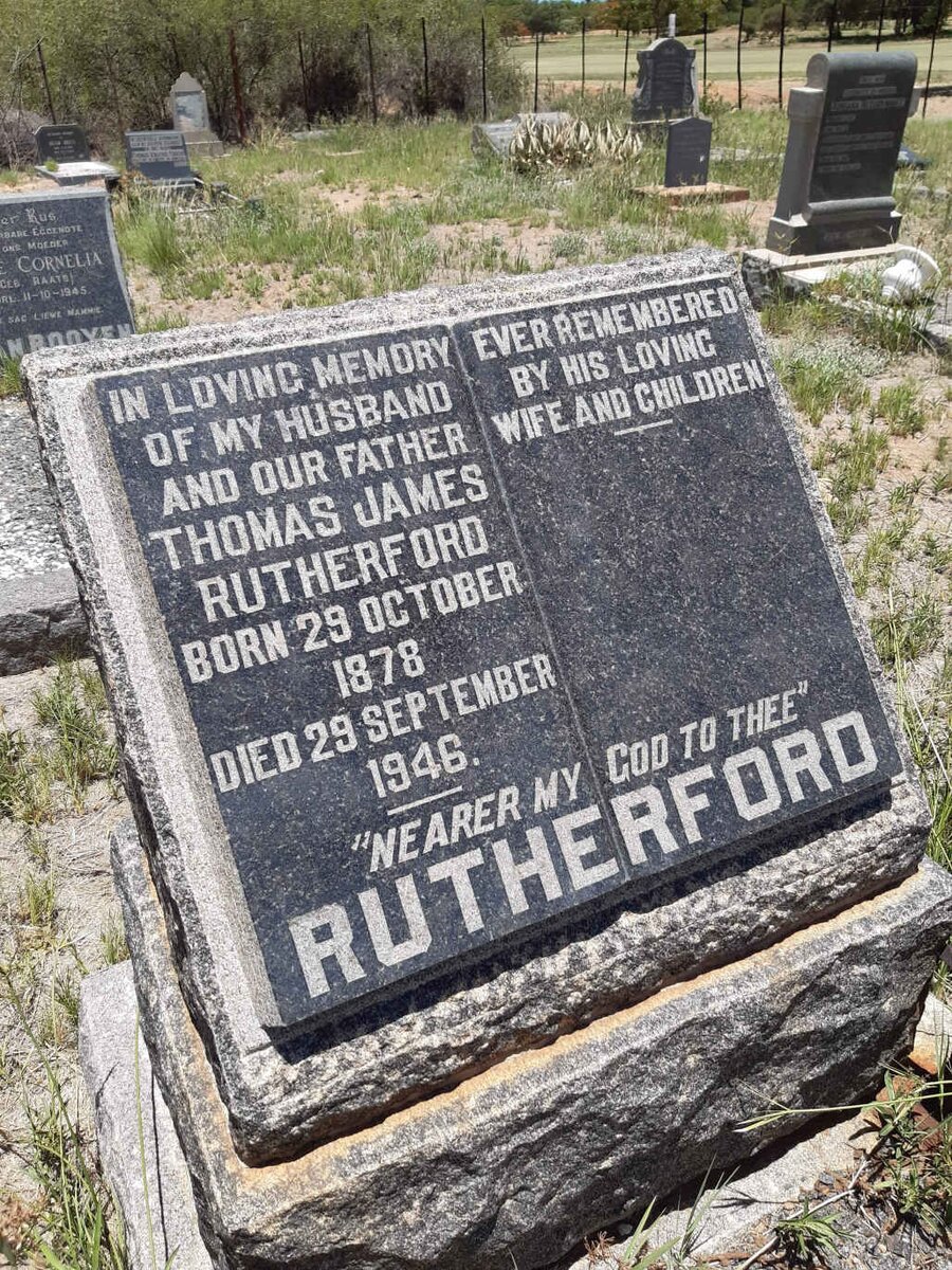 RUTHERFORD Thomas James 1878-1946