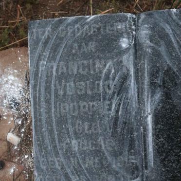 VOSLOO Francina nee FOUCHE 1915-1944