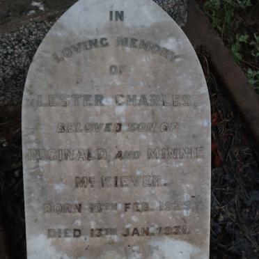 MCKIEVER Lester Charles 1929-1931