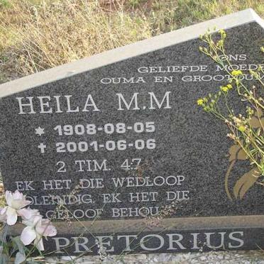 PRETORIUS Heila M.M. 1908-2001
