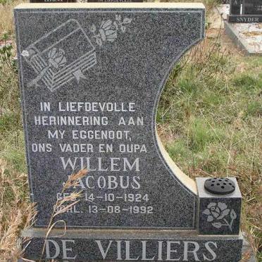 VILLIERS Willem Jacobus, de 1924-1992