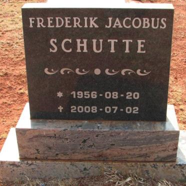 SCHUTTE Frederik Jacobus 1956-2008