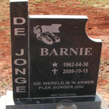 JONGE Bernie, de 1962-2009