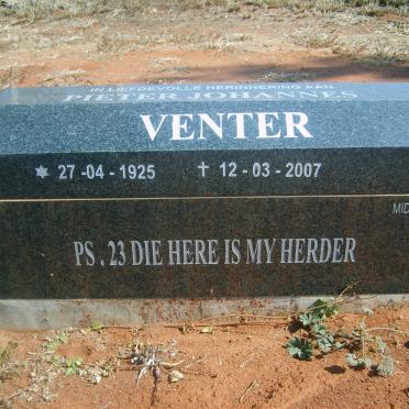 VENTER Pieter Johannes 1925-2007