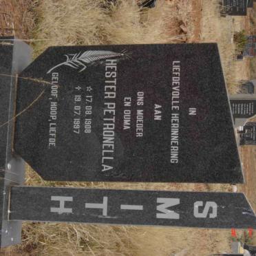 SMITH Hester Petronella 1908-1997