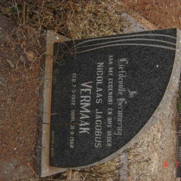 VERMAAK Nicolaas Jacobus 1922-1968