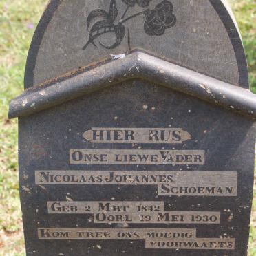 SCHOEMAN Nicolaas Johannes 1842-1930