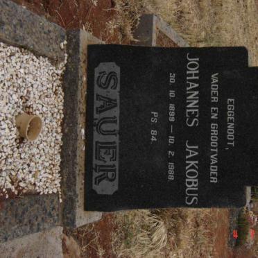SAUER Johannes Jakobus 1899-1988