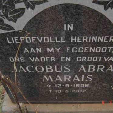 MARAIS Jacobus Abram 1906-1982
