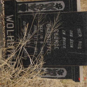 WOLHUTER George Christoffel 1942-1962