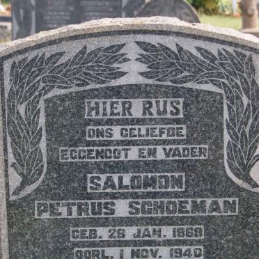 SCHOEMAN Salomon Petrus 1868-1940