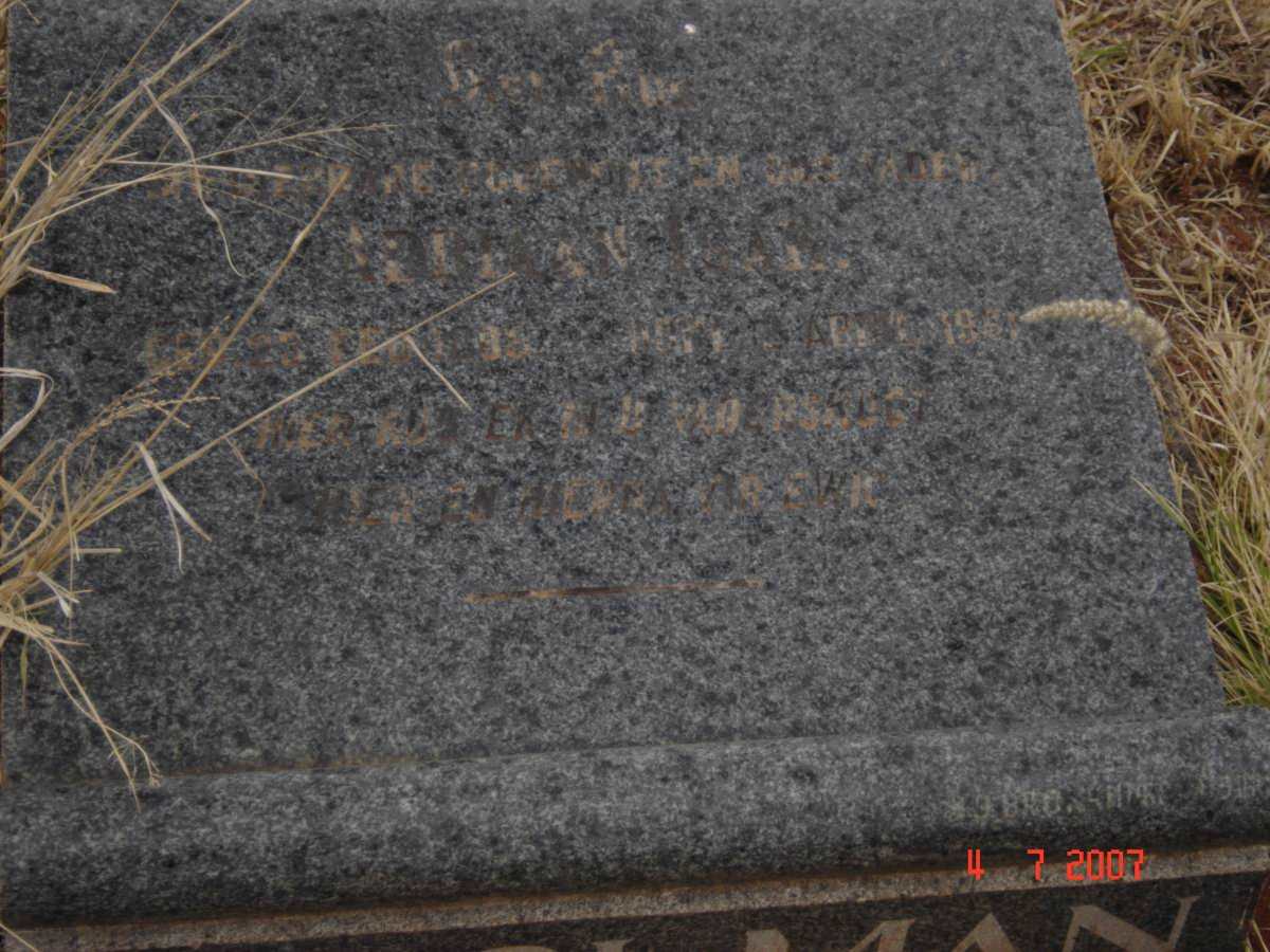 ?[MAN] Adriaan Isak 1895-19?1