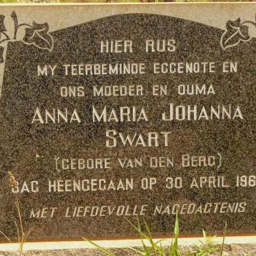 SWART Anna Maria Johanna nee VAN DEN BERG -1969