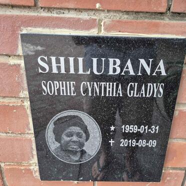 SHILUBANA Sophie Cynthia Gladys 1959-2019