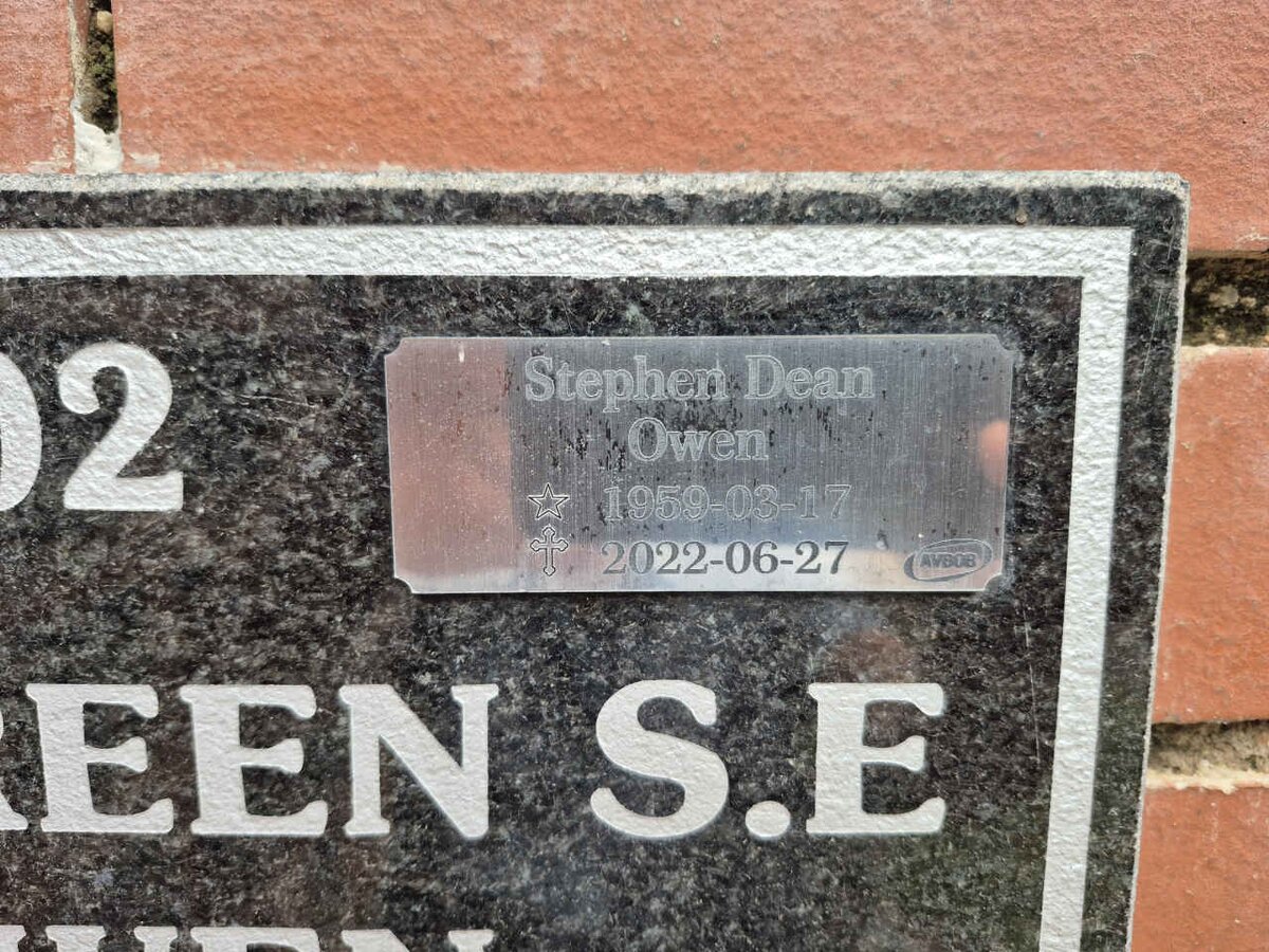 OWEN Stephen Dean 1959-2022