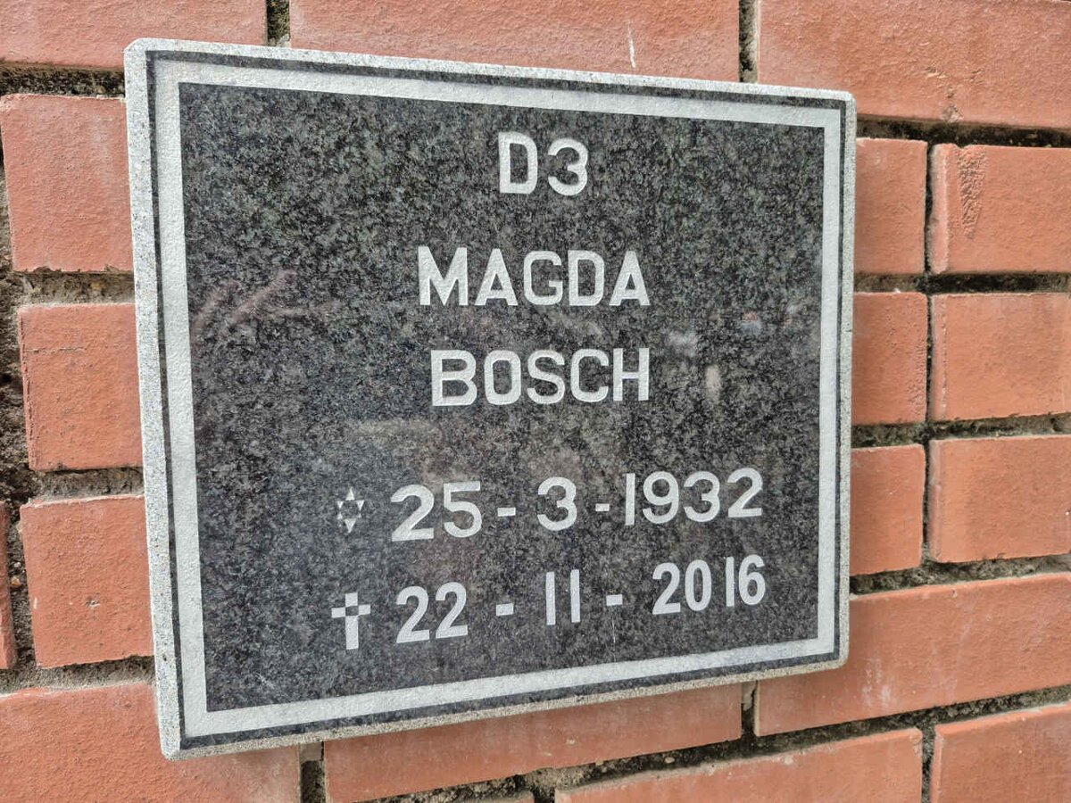 BOSCH Magda 1932-2016