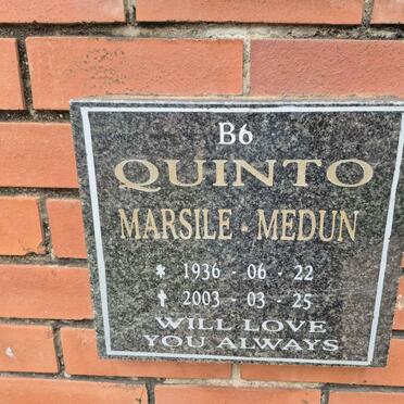 QUINTO Marsile Medun 1936-2003