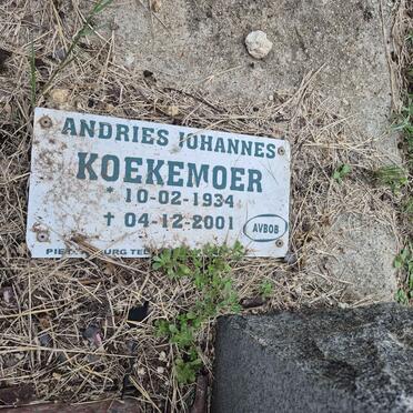KOEKEMOER Andries Johannes 1934-2001