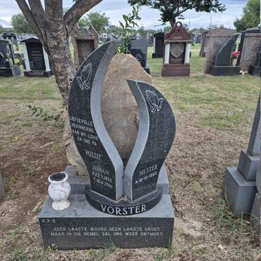 VORSTER Johan 1955-2001 & Hester 1960- 
