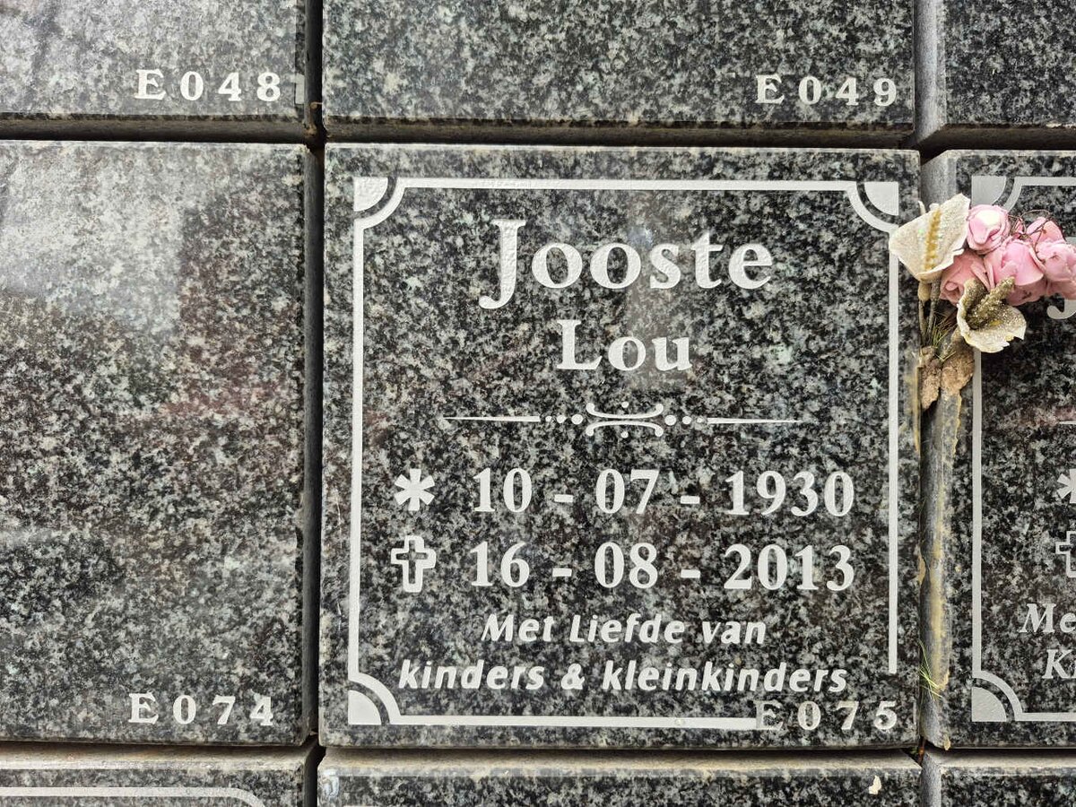 JOOSTE Lou 1930-2013