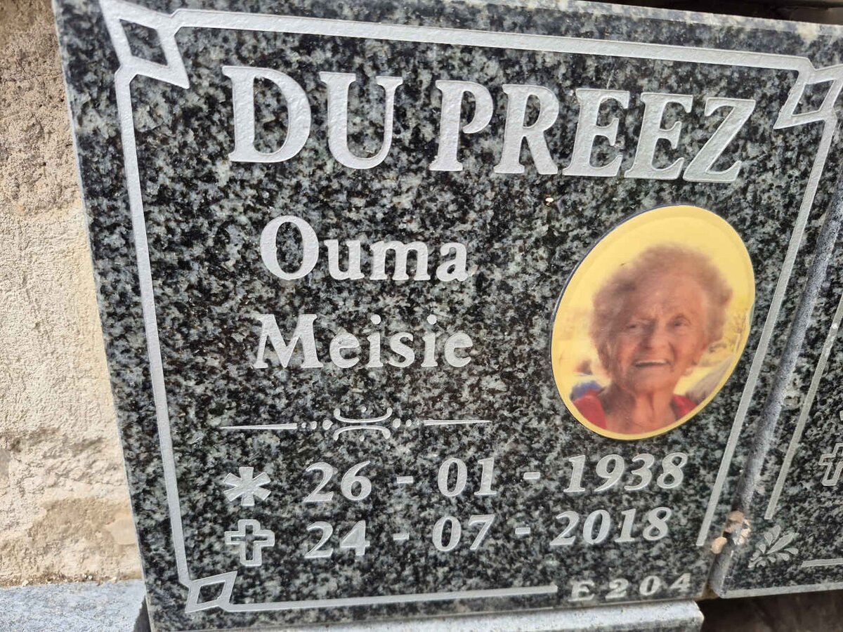 PREEZ Meisie, du 1938-2018