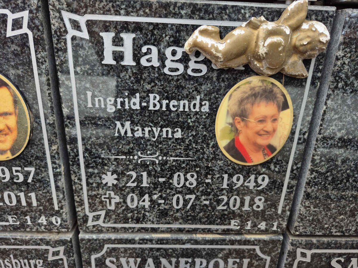 HAGGA? Ingrid-Brenda Maryna 1949-2018