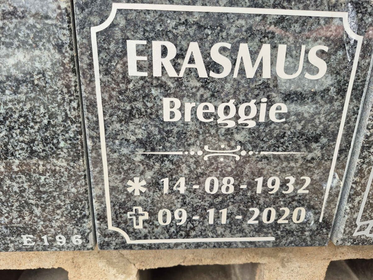 ERASMUS Breggie 1932-2020