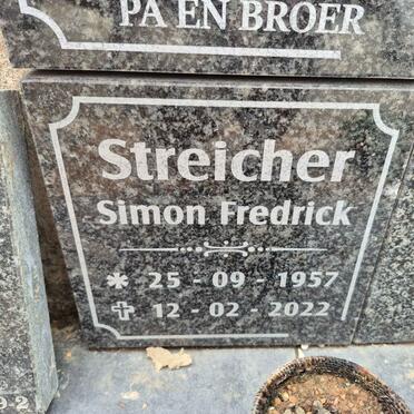 STREICHER Simon Fredrick 1957-2022