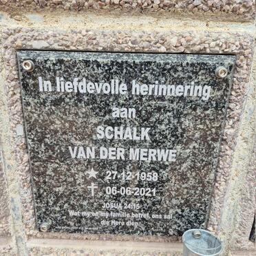 MERWE Schalk, van der 1958-2021