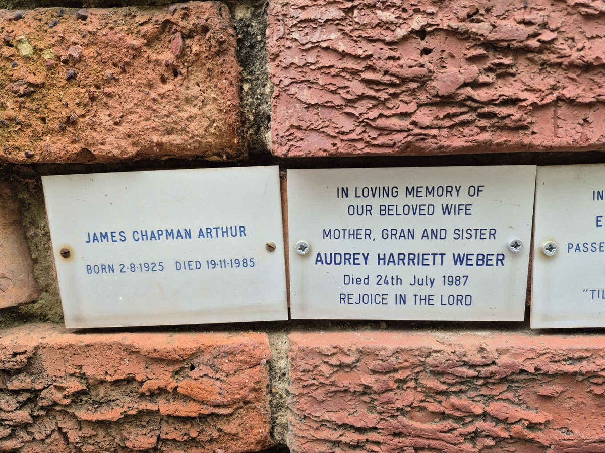 ARTHUR James Chapman 1925-1985 :: WEBER Audrey Harriett -1987