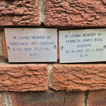 GODDARD Constance Lucy 1892-1980 :: GODDARD Kenneth James Basil 1921-1993