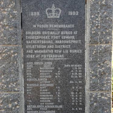 1. 1899-1902 War Memorial