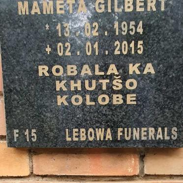 GILBERT Mameta 1954-2015