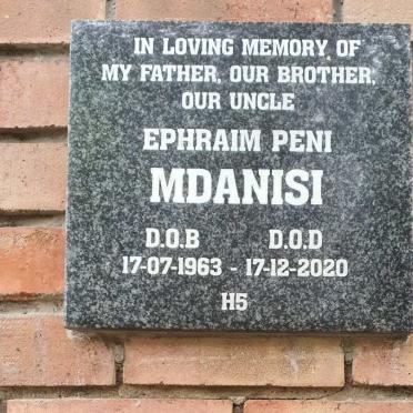 MDANISI Ephraim Peni 1963-2020