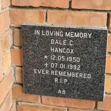 HANCOX Dale C. 1950-1992