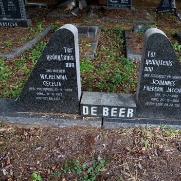 BEER Johannes Frederik Jacobus, de 1880-1963 & Wilhelmina Cecelia PRETORIUS 1890-1977