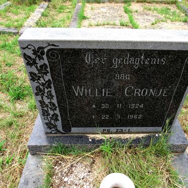 CRONJE Willie 1924-1962