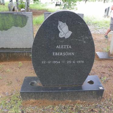 EBERSOHN Aletta 1954-1978